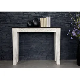 MASSIVMOEBEL24.DE Castle-Antike Konsolentisch 110x40x76 weiß
