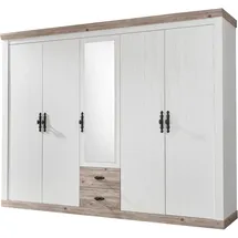 Home Affaire Drehtürenschrank Florenz 265 x 201 x 60 cm Weiß