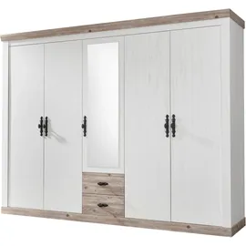 Home Affaire Drehtürenschrank Florenz 265 x 201 x 60 cm Weiß