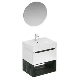 Naturel Stilla Badezimmer-Set weiß glanz KSETSTILLA011