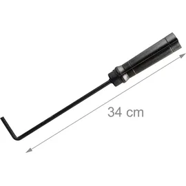 Relaxdays Aztekenofen Ø 89 cm Grau