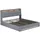 VitaliSpa Christin 180 x 200 cm Grau/Eiche