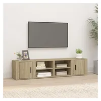 Furnicato TV-Schränke 2 Stk. Sonoma-Eiche 80x31,5x36 cm Holzwerkstoff