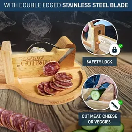 MikaMax - Wurst Hobel, Aufschnittmaschine, Braun