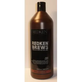 Redken Brews 3-in-1 Shampoo, Conditioner & Body Wash 1000 ml