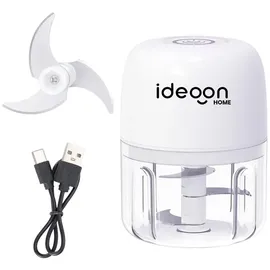 ideoon Kompakter Elektro Multizerkleinerer 250ml 30W: genialer Mini-Häcksler, kabellos & leistungsstark – Perfekt für Zwiebeln, Knoblauch & Babynahrung