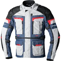 RST Pro Adventure-X, Textiljacke wasserdicht Damen - Hellgrau/Blau/Rot/Schwarz -