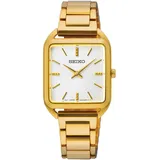 Seiko Damenuhr Rechteckig Goldfarben