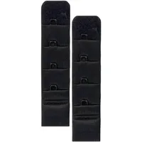 Skin Wrap Accessories BH Verlängerung 2er-Set BH Verschluss Erweiterung Bra Extender BH Verschluss Verlängerung 1er, 2er oder 3er Haken in Schwarz Weiß Haut - 1.9