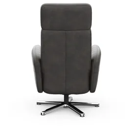 sit&more TV-Sessel Grenoble Polyester 71 x 110 x 82 cm Grau mit Kopfteilverstellung