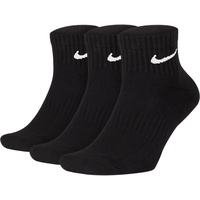 Nike Everyday Cushioned Knöchelsocken 3er Pack schwarz/weiß 42-46