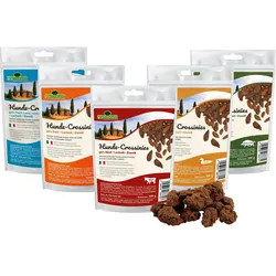 Schecker Hunde Crossinies - 5 Sorten Futter 5x100 g