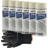 Dupli-Color Lackspray hellelfenbein glänzend ral 1015 - Sprühlack für Metall, Kunststoff und Holz - wetterfeste Sprühfarbe für den Innen- und