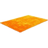 TOM TAILOR Hochflor-Teppich »Soft«, rechteckig, handgetuftet, Uni-Farben, super weich und flauschig, 336563-3 orange 35