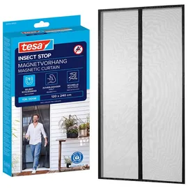 Tesa Insect Stop Magnetvorhang XL 240  x 120 cm Anthrazit