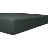 kneer Spannbettlaken für Topper Vario-Stretch 100 x 200 cm schwarz