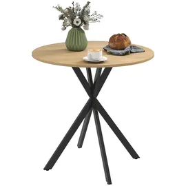 Homcom Küchentisch 80 x 75 x 80 cm braun