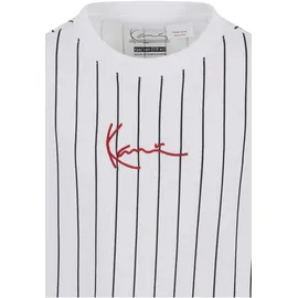 Karl Kani Small Signature Essential Pinstripe Tee Junior weiß 110/116
