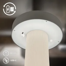 Briloner LED Tischlampe Altweiß-Anthrazit