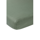 Meyco Baby Spannbettlaken Wiege - Uni Forest Green - 40x80/90cm - Einzelpackung