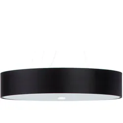 SOLLUX LIGHTING Kronleuchter "SKALA", schwarz, H: 105cm, Lampen, Slush -Einstellung, Pendelleuchte