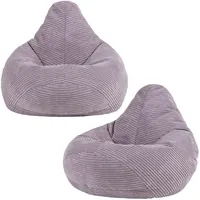 I.C.O.N. icon Sitzsack Lila, Textil, 100 L, 2-Sitzer, Freiform,