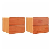 VidaXL Nachttisch 2 pcs Braun 39 x 34 x