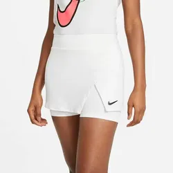 NIKE Damen Tennisrock Court Victory, WHITE/BLACK, L
