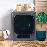 AIORBER Abgastrockner 3kg/4kg 850W UV-Sterilisation Mehrfachfilter 6 Programme Überhitzungsschutz Wandmontage Grau - Grau