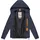 Ragwear Wasserdichte und atmungsaktive Damen Übergangsjacke leichte kurze Funktionsjacke mit Kapuze Dizzie Tech YOUMODO Navy Gr. 6XL - 6XL