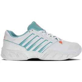 K-Swiss Damen Tennisschuh BIGSHOT LIGHT 4 Weiß/Blau/Orange, 39 EU