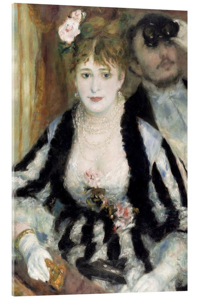 Posterlounge Acrylglasbild Pierre-Auguste Renoir, Loge im Theater, Malerei 40 cm x 60 cm