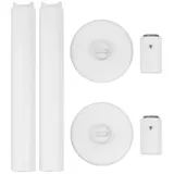 Ximax Raumteilerset, (BxLxT): 3 x 8 x 22 cm, weiß, Stahl, Kunststoff - weiss