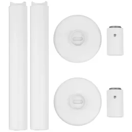 Ximax Raumteilerset, (BxLxT): 3 x 8 x 22 cm, weiß, Stahl, Kunststoff - weiss