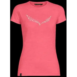 Salewa SOLIDLOGO DRI-RELEASE T-Shirt calypso coral melange 40 - Farbe:calypso coral melange$Größe:40