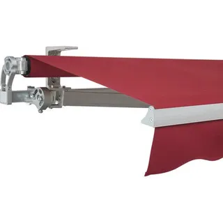 SOLUNA Gelenkarmmarkise Concept 3,5x2 Stoff Dessin 3914 Gestell Silber E6EV1 elo