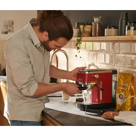 Tchibo Lapressa Siebträgermaschine rot