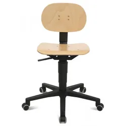 Deskin Werkstatt- Arbeitsstuhl COMFORT WA HOLZ 4255704312799 Deskin