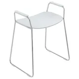 Hewi Duschhocker 950 signalweiß mit seitlichen Stützgriffen