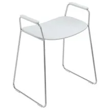 Hewi Duschhocker 950 signalweiß mit seitlichen Stützgriffen