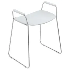 Hewi Duschhocker 950 signalweiß mit seitlichen Stützgriffen