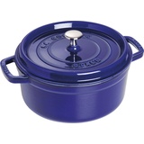 Staub Cocotte 26 cm rund dunkelblau