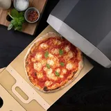 Schiebe-Pizzaschieber, Pala Pizza Scorrevole, Antihaft-Pizzaschieber, Pizzaschieber aus Holz mit Griff, der Pizzaschieber, der Pizza perfekt überträgt