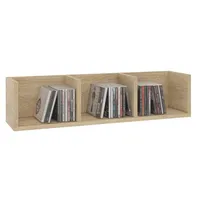 CARO-Möbel Cd/Dvd-, Sonoma Eiche, Holzwerkstoff, Mode, 75x18x18 cm, Wohnzimmer,