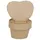 Décopatch Minipflanze Herz 12cm - Kartonbraun