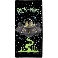 Rick and Morty UFO-Handtuch, Baumwolle, Mehrfarbig, 70 x 0,5