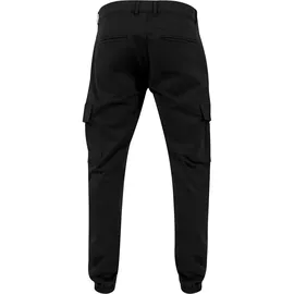 URBAN CLASSICS Washed Twill Cargohose Black 32