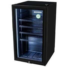 Gastro-Cool Flaschenkühlschrank mit Glastür - Gastronomie - Bar - schwarz - LED - KW90