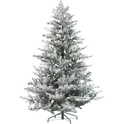 Künstlicher Weihnachtsbaum schneebedeckt 210 cm weiß BRISCO