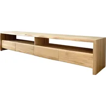 DeLife Live-Edge Lowboard 230 cm Beige Massivholz